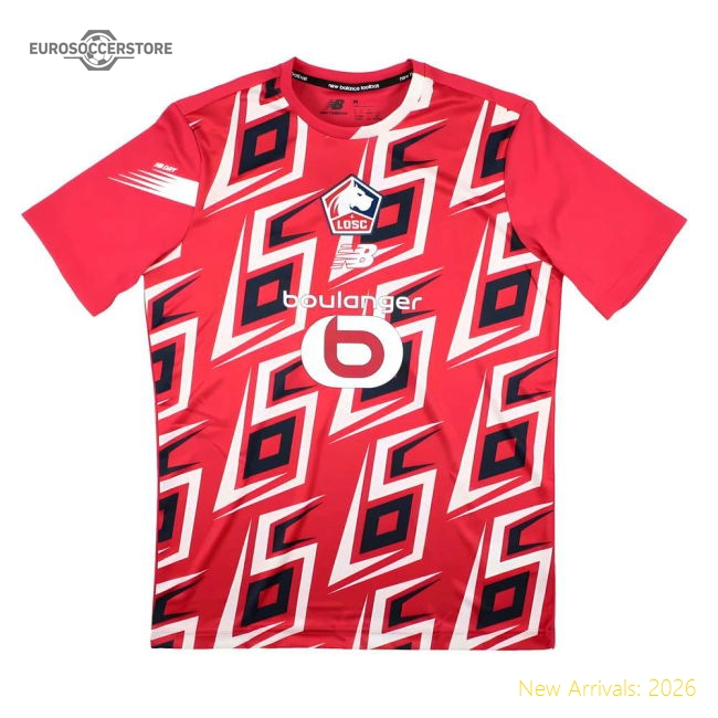 2023-2024 Lille LOSC Pre-Game Jersey (Home)-Vantage Point Soccer